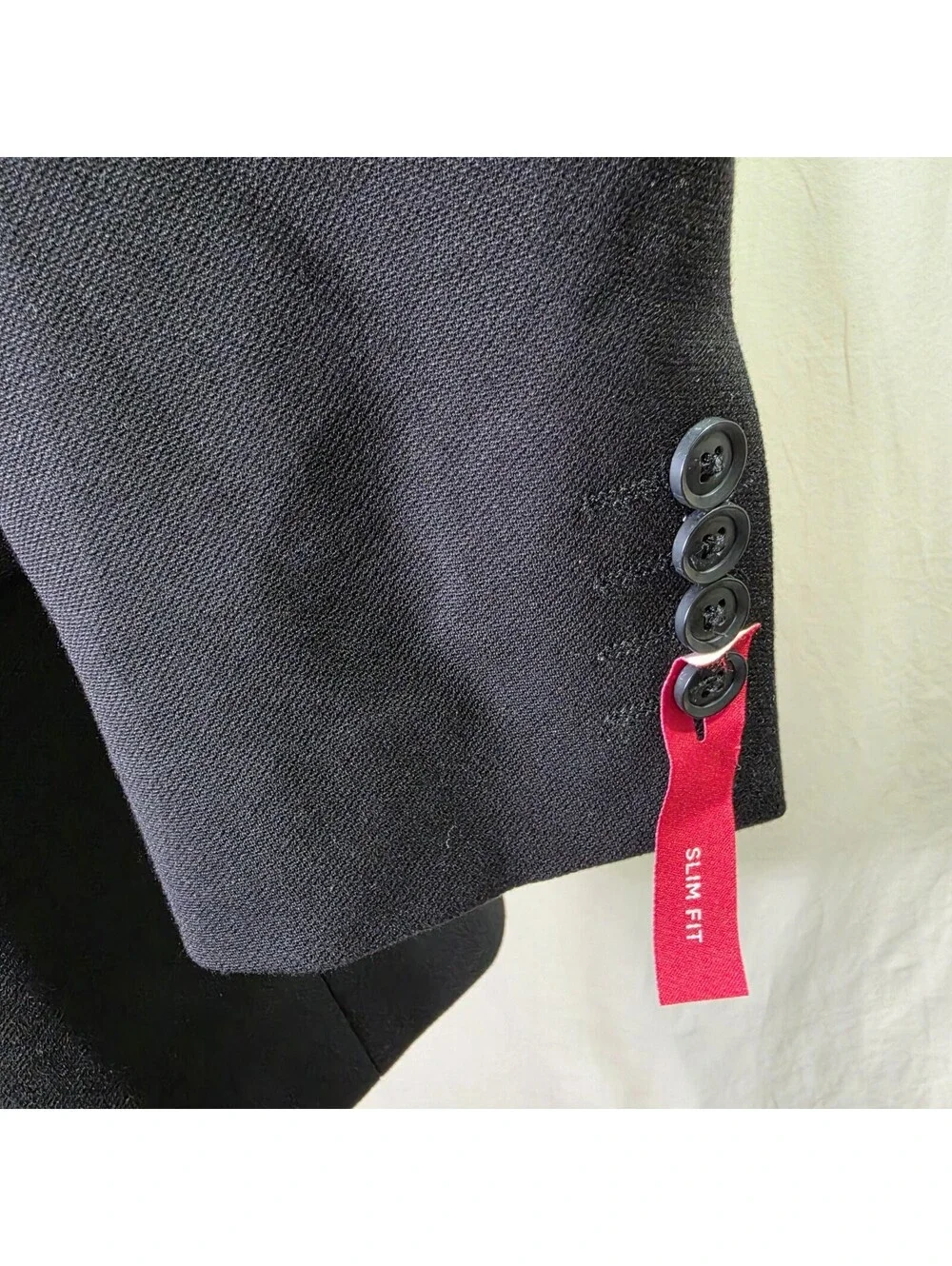 J. Ferrar 360 Stretch Mens Slim Fit Suit Jacket M 38/40S Black NWT $140